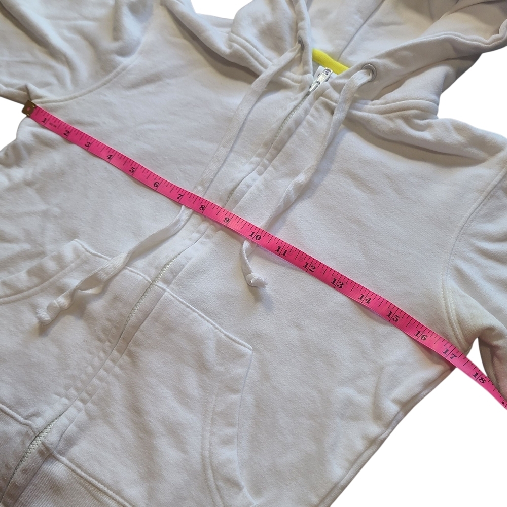Y2K Plush & Lush Sexy Sun Sand Surf Cropped Zip Hoodie Small - Picture 6 of 7